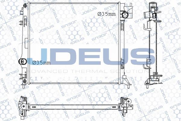 Jdeus M-0190780 - Радиатор, охлаждение двигателя autosila-amz.com