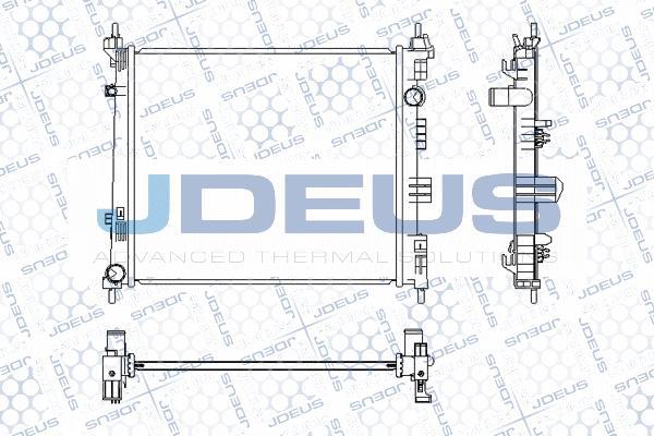 Jdeus M-0190730 - Радиатор, охлаждение двигателя autosila-amz.com