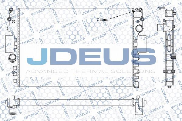 Jdeus M-0140041 - Радиатор, охлаждение двигателя autosila-amz.com