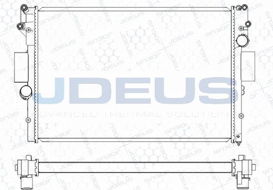 Jdeus M-0140061 - Радиатор, охлаждение двигателя autosila-amz.com