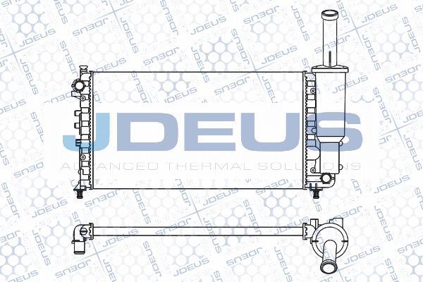 Jdeus M-011063A - Радиатор, охлаждение двигателя autosila-amz.com