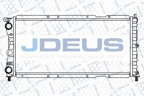 Jdeus M-011014A - Радиатор, охлаждение двигателя autosila-amz.com