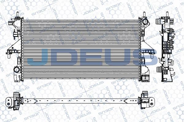 Jdeus M-0111500 - Радиатор, охлаждение двигателя autosila-amz.com