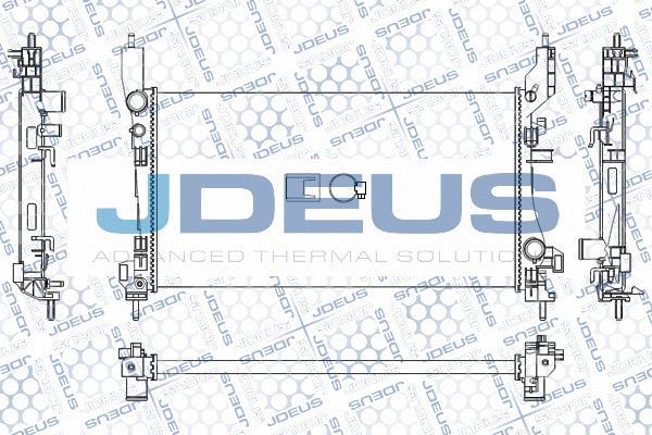 Jdeus M-0111280 - Радиатор, охлаждение двигателя autosila-amz.com