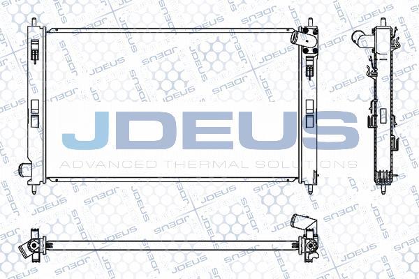 Jdeus M-0180430 - Радиатор, охлаждение двигателя autosila-amz.com