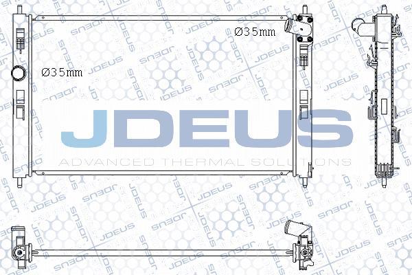 Jdeus M-0180540 - Радиатор, охлаждение двигателя autosila-amz.com