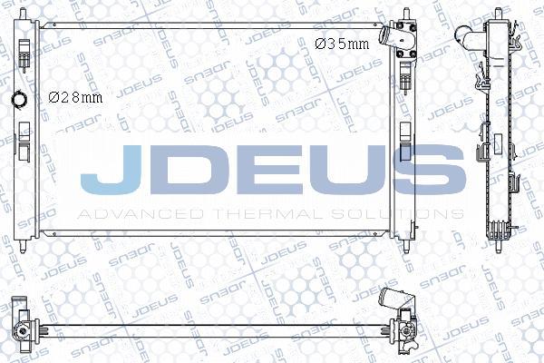 Jdeus M-0180560 - Радиатор, охлаждение двигателя autosila-amz.com