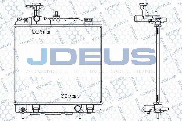 Jdeus M-0180530 - Радиатор, охлаждение двигателя autosila-amz.com