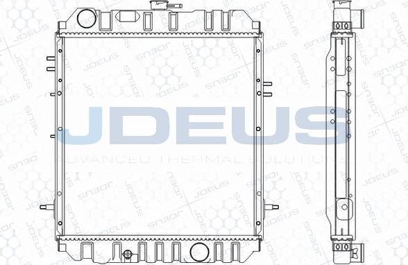 Jdeus M-018009A - Радиатор, охлаждение двигателя autosila-amz.com