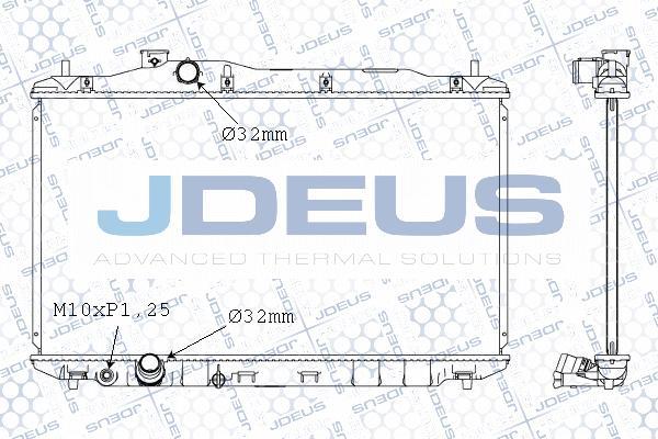 Jdeus M-0130490 - Радиатор, охлаждение двигателя autosila-amz.com