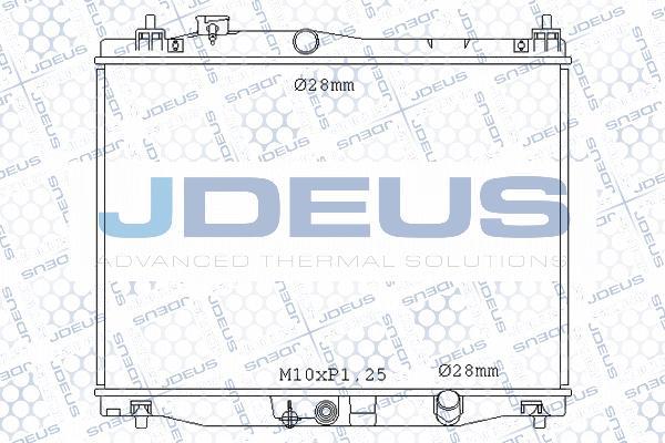 Jdeus M-0130070 - Радиатор, охлаждение двигателя autosila-amz.com