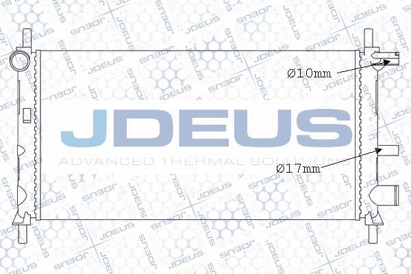 Jdeus M-012094A - Радиатор, охлаждение двигателя autosila-amz.com