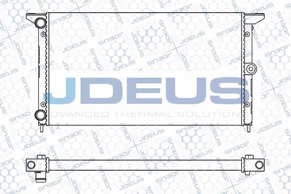 Jdeus M-012090A - Радиатор, охлаждение двигателя autosila-amz.com