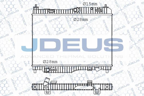 Jdeus M-012069A - Радиатор, охлаждение двигателя autosila-amz.com