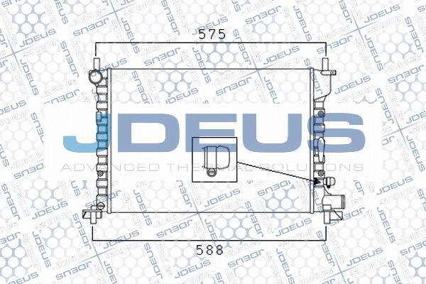 Jdeus M-0120850 - Радиатор, охлаждение двигателя autosila-amz.com