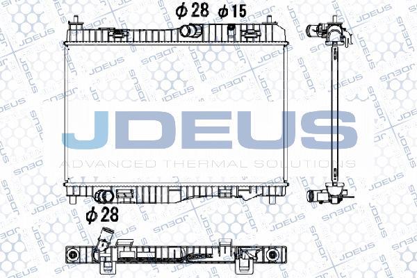Jdeus M-0120360 - Радиатор, охлаждение двигателя autosila-amz.com