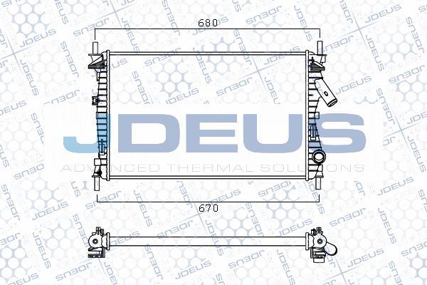 Jdeus M-0120270 - Радиатор, охлаждение двигателя autosila-amz.com