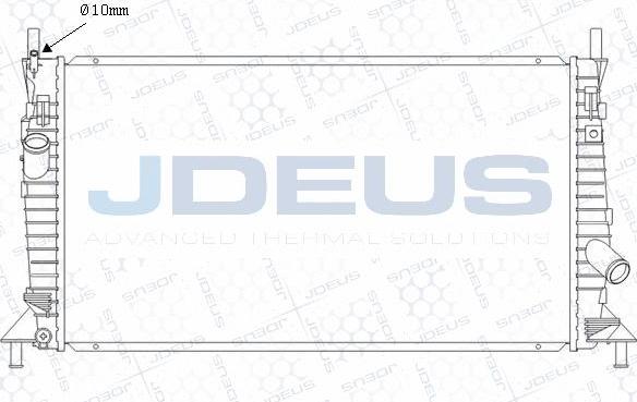 Jdeus M-0121140 - Радиатор, охлаждение двигателя autosila-amz.com