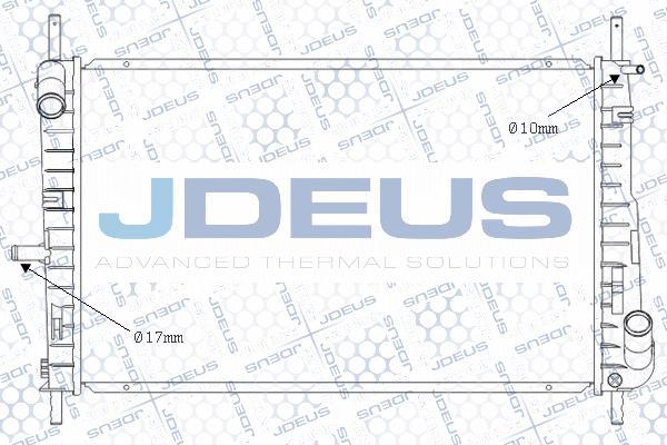 Jdeus M-0121120 - Радиатор, охлаждение двигателя autosila-amz.com