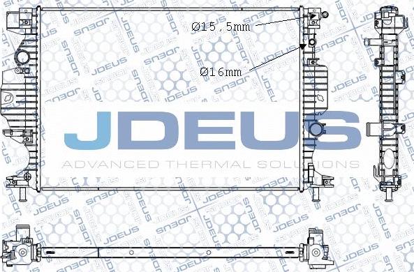 Jdeus M-0121310 - Радиатор, охлаждение двигателя autosila-amz.com