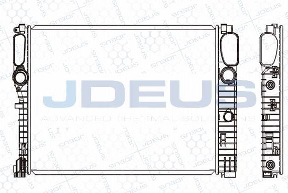 Jdeus M-0170980 - Радиатор, охлаждение двигателя autosila-amz.com