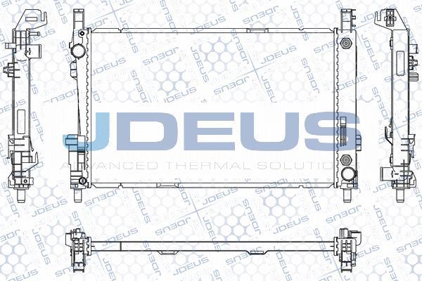 Jdeus M-0170760 - Радиатор, охлаждение двигателя autosila-amz.com