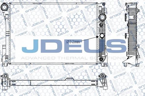 Jdeus M-0171010 - Радиатор, охлаждение двигателя autosila-amz.com