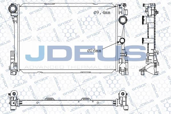 Jdeus M-0171240 - Радиатор, охлаждение двигателя autosila-amz.com