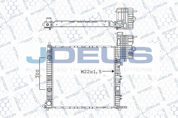 Jdeus M-0171220 - Радиатор, охлаждение двигателя autosila-amz.com