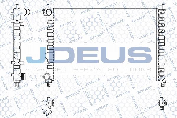 Jdeus M-036008A - Радиатор, охлаждение двигателя autosila-amz.com