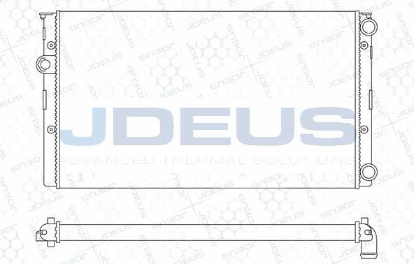 Jdeus M-0300451 - Радиатор, охлаждение двигателя autosila-amz.com