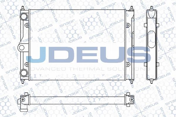 Jdeus M-030017A - Радиатор, охлаждение двигателя autosila-amz.com