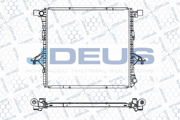 Jdeus M-0300200 - Радиатор, охлаждение двигателя autosila-amz.com