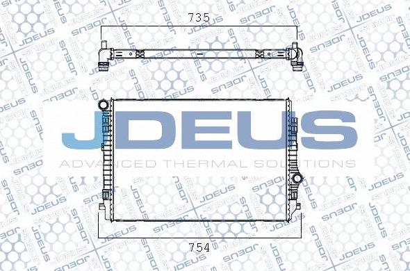 Jdeus M-0300720 - Радиатор, охлаждение двигателя autosila-amz.com