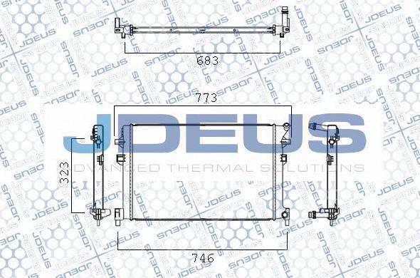 Jdeus M-030072X - Низкотемпературный охладитель, интеркулер autosila-amz.com