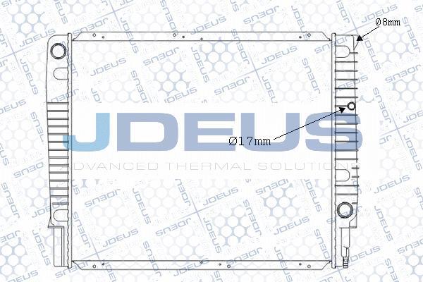 Jdeus M-0310260 - Радиатор, охлаждение двигателя autosila-amz.com