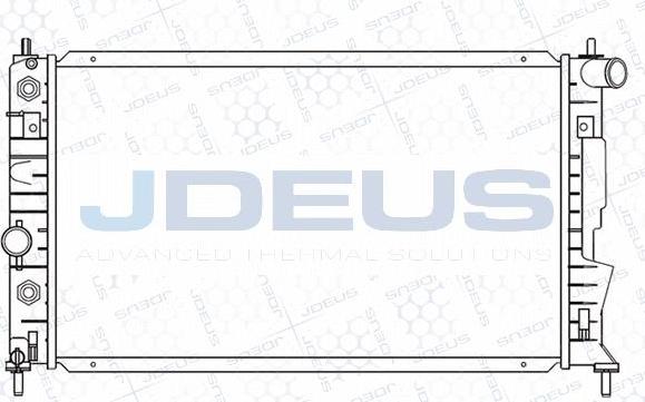 Jdeus M-0240200 - Радиатор, охлаждение двигателя autosila-amz.com