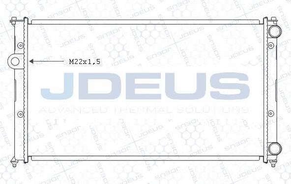 Jdeus M-0250051 - Радиатор, охлаждение двигателя autosila-amz.com