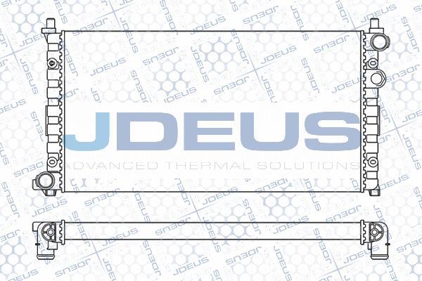 Jdeus M-025001A - Радиатор, охлаждение двигателя autosila-amz.com