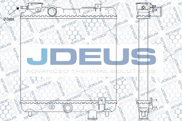 Jdeus M-0250031 - Радиатор, охлаждение двигателя autosila-amz.com