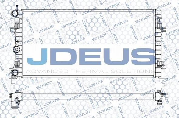 Jdeus M-0250130 - Радиатор, охлаждение двигателя autosila-amz.com