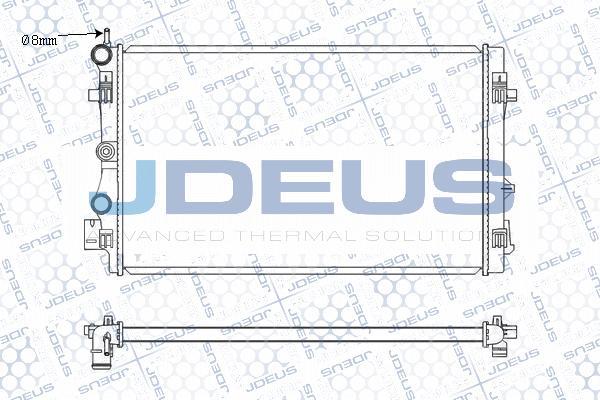 Jdeus M-0250300 - Радиатор, охлаждение двигателя autosila-amz.com