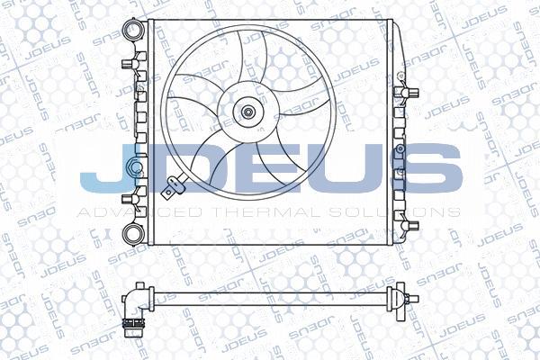 Jdeus M-025020A - Радиатор, охлаждение двигателя autosila-amz.com