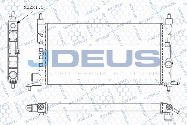 Jdeus M-0200660 - Радиатор, охлаждение двигателя autosila-amz.com