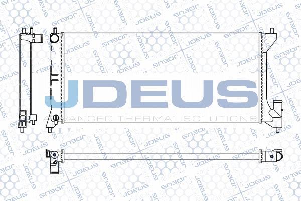 Jdeus M-020011A - Радиатор, охлаждение двигателя autosila-amz.com