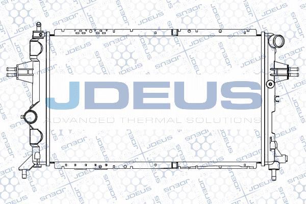 Jdeus M-0200820 - Радиатор, охлаждение двигателя autosila-amz.com