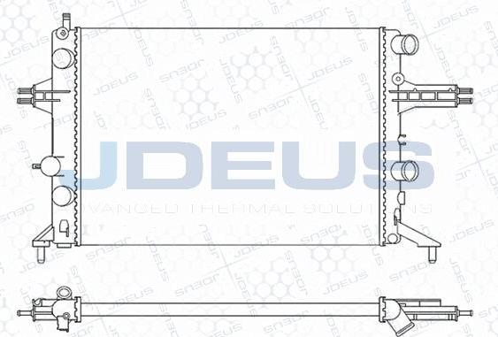 Jdeus M-0200740 - Радиатор, охлаждение двигателя autosila-amz.com
