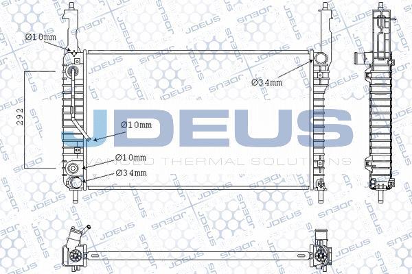 Jdeus M-0200700 - Радиатор, охлаждение двигателя autosila-amz.com