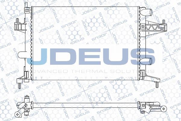 Jdeus M-0200730 - Радиатор, охлаждение двигателя autosila-amz.com