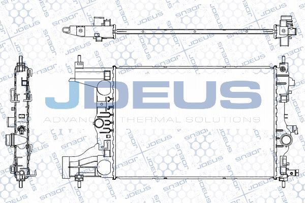 Jdeus M-0201040 - Радиатор, охлаждение двигателя autosila-amz.com